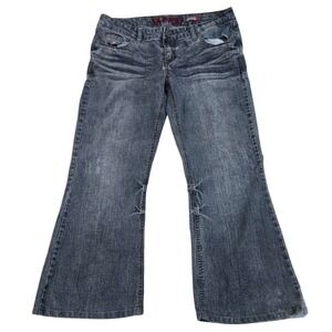 VTG Y2K Bongo Jeans 11 Fabulous Flare Low Rise Stretch Whiskered Grunge Ramie